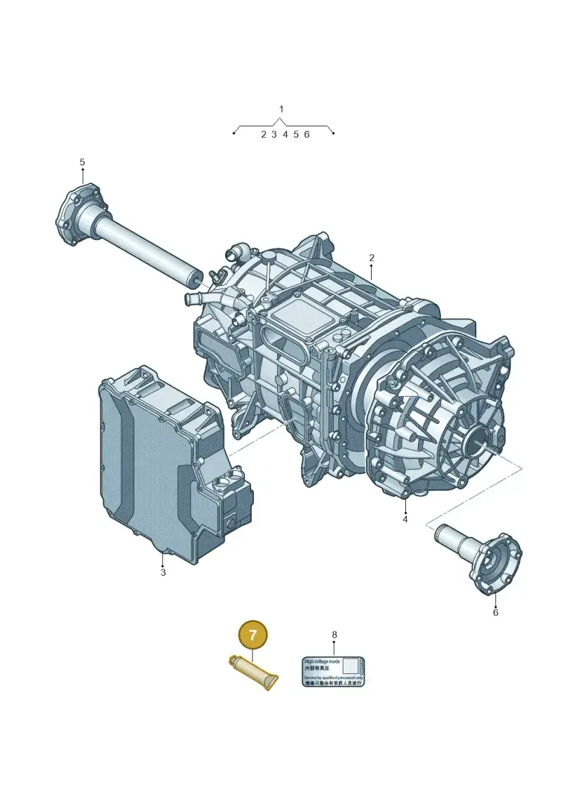 D454305A1 — Audi Q8 e-tron (2018-2020) diagram 586100550, position 7