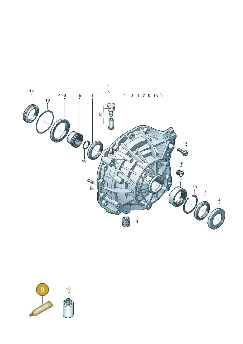 D454305A1 — Audi Q8 e-tron (2018-2020) diagram 586500000, position 9
