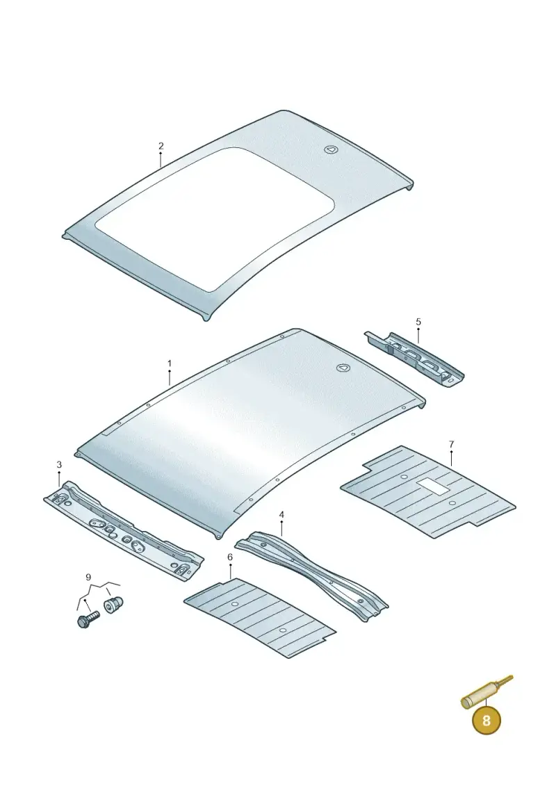D476KD3M2 — Audi Q4 Sportback (2021-2025) diagram 89a817000, position 8