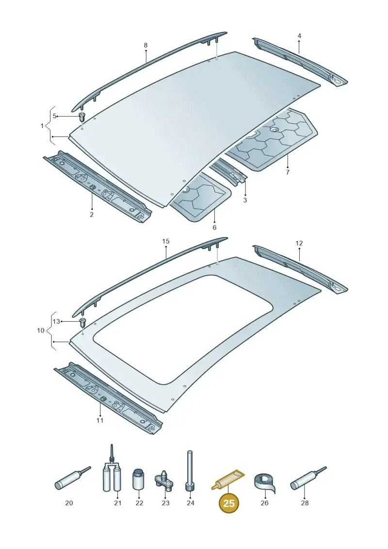 D476KD3M2 — Volkswagen Tiguan (2023-2025) diagram 884817000, position 25