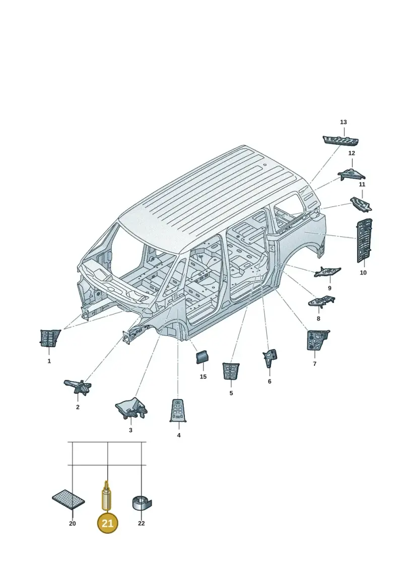 D506KD1A4 — Volkswagen ID.Buzz (2022-) diagram 15a864000, position 21