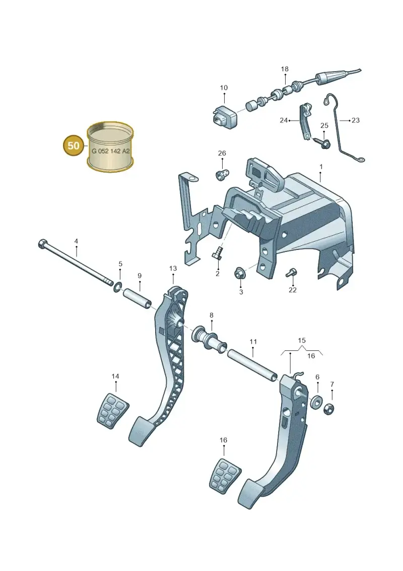 G000405A2 — SEAT AROSA (2003-2004) diagram 158721250, position 50