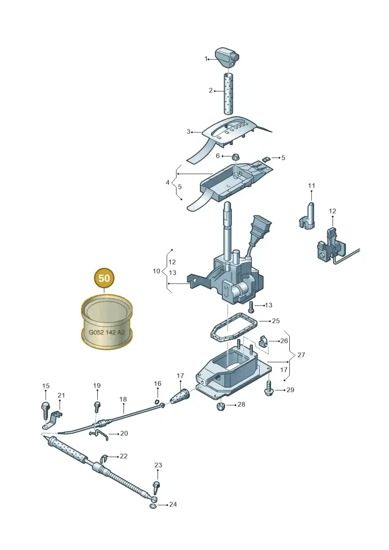 G000405A2 — Volkswagen LUPO/3L TDI (1998-2003) diagram 231713100, position 50