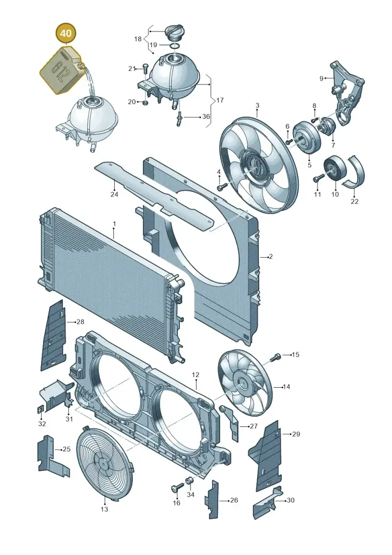 G012A8GA3 — Volkswagen CRAFTER                06> (2006-) diagram 483121500, position 40