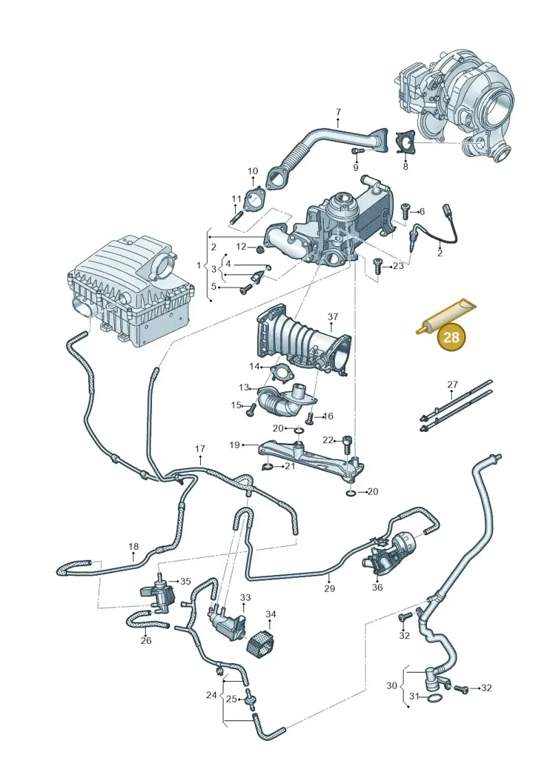 G052112A3 — Volkswagen Amarok twin cab (2022-) diagram 894131700, position 28