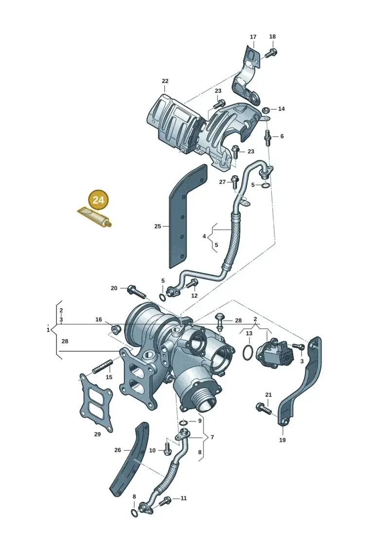 G052112A3 — Volkswagen Tiguan 2.0 (2023-) diagram 3cm145300, position 24