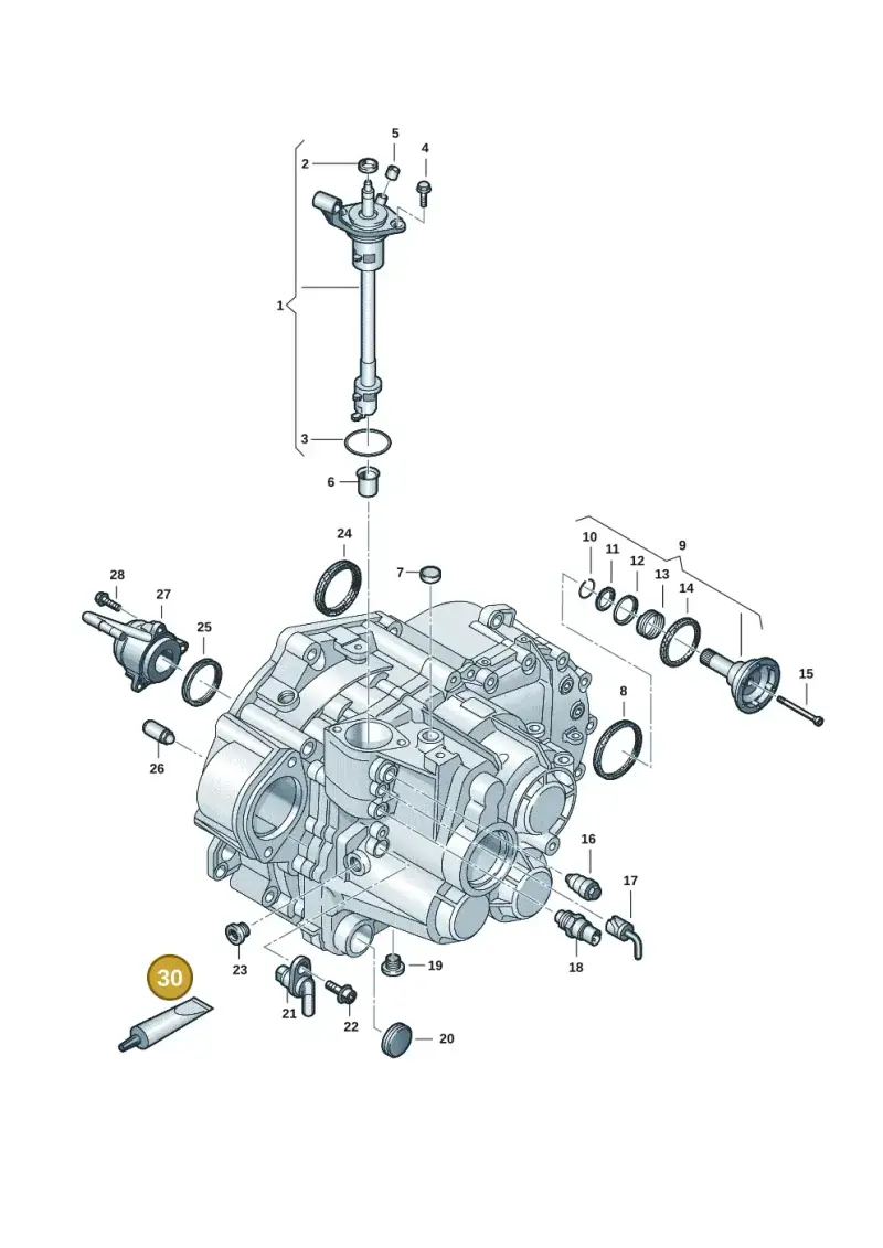 G052128A1 — Volkswagen Golf 2.0 BlueMotion (2019-2024) diagram 2ka300570, position 30