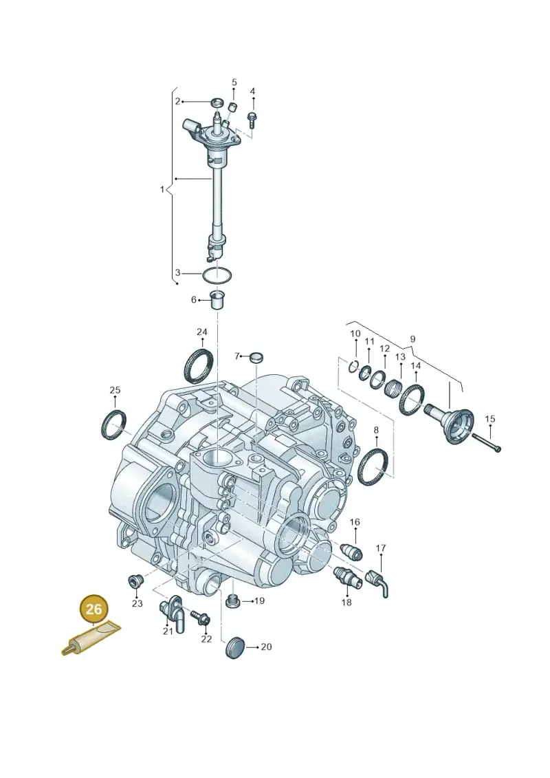 G052128A1 — Volkswagen Golf 2.0 BlueMotion (2019-2024) diagram 813300510, position 26