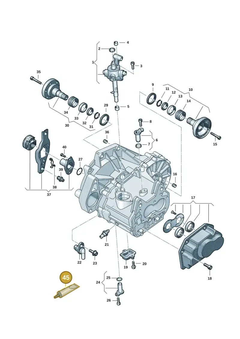 G052133A2 — Volkswagen Taigo (2021-2024) diagram 2f0301120, position 45