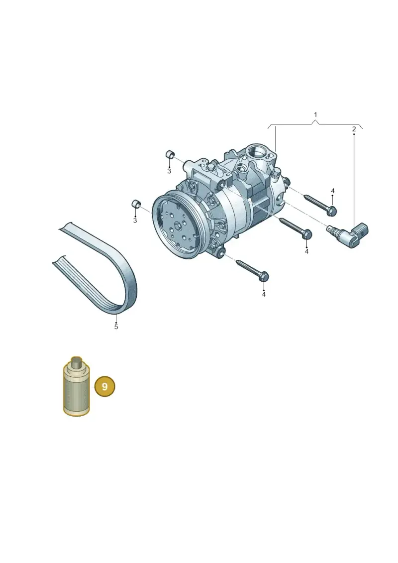 G052154A2 — Volkswagen T-Cross 1,0 (2018-2024) diagram 827260100, position 9