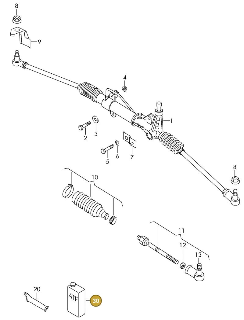 G052162A2 — Volkswagen LT, LT 4X4 (2003-2006) diagram 442422400, position 30