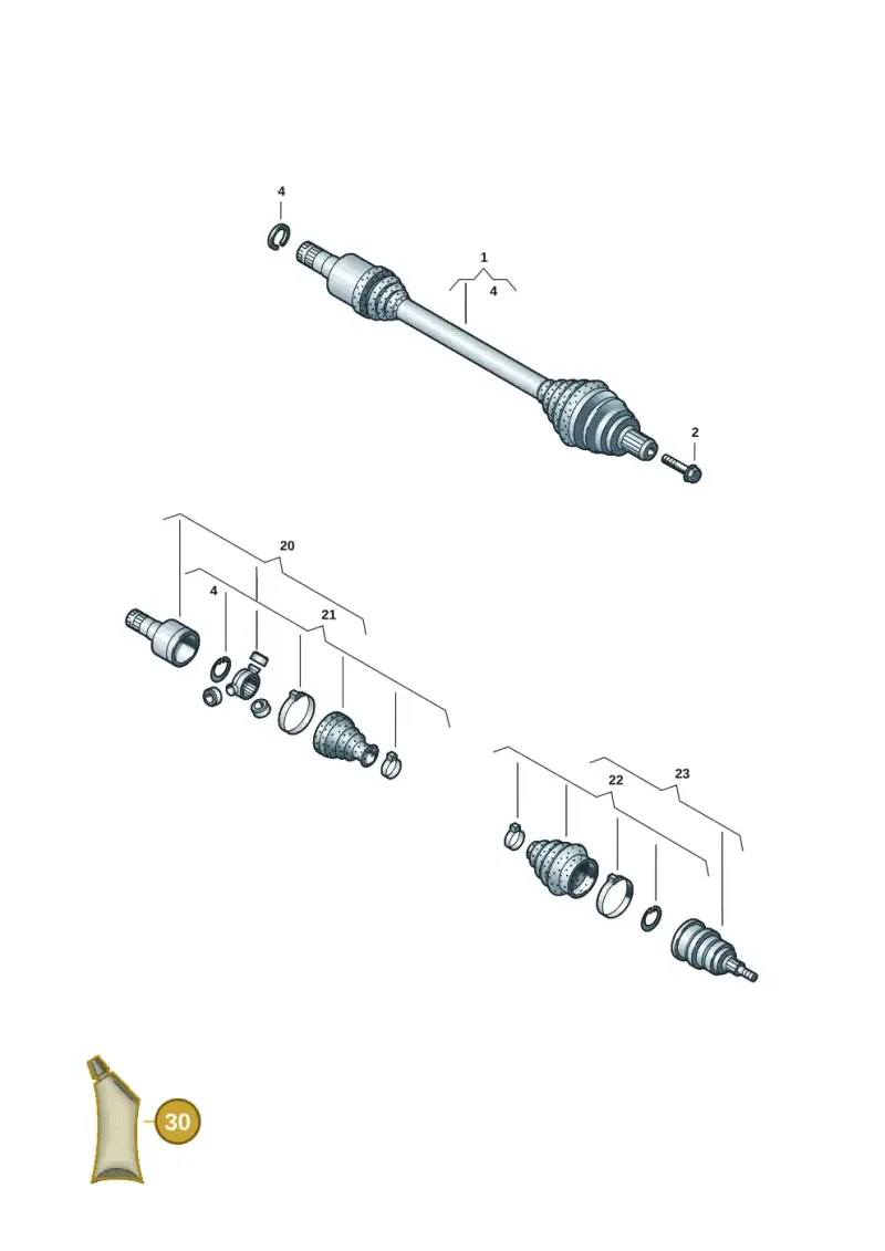 G052181A4 — Volkswagen ID.7 (2023-2025) diagram 11a407020, position 30