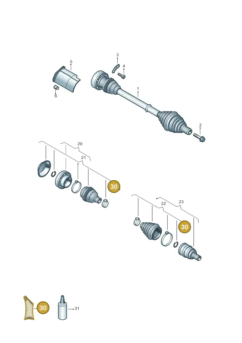 G052181A4 — Volkswagen Caddy Maxi (2020-2025) diagram 884407300, position 30