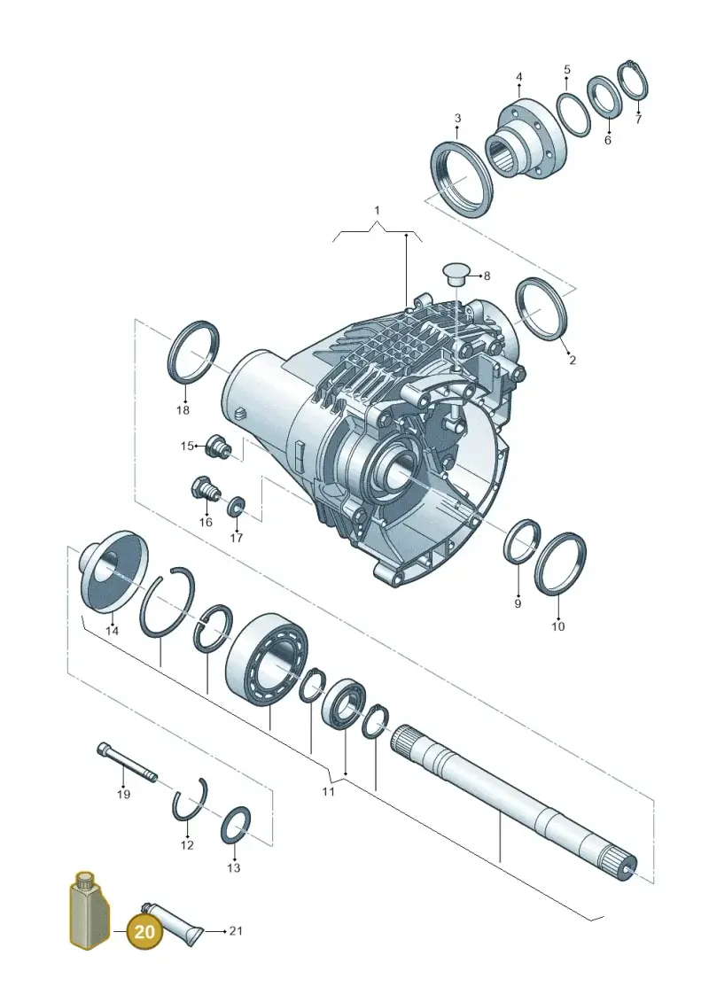 G052518A2 — Volkswagen Transport. multivan (2019-2024) diagram 861409000, position 20