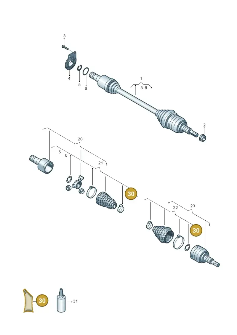 G052528A2 — Volkswagen E-Crafter 35 (2018-2024) diagram 599407020, position 30