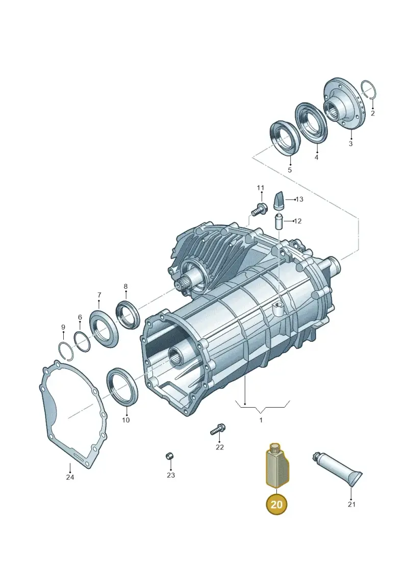 G052536A2 — Volkswagen Amarok twin cab (2022-) diagram 683341150, position 20