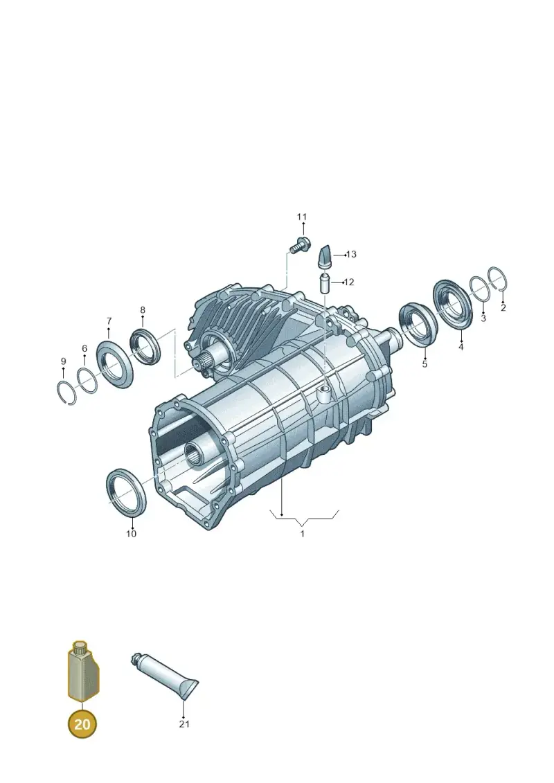 G052536A2 — Volkswagen Touareg (2010-2012) diagram 693341150, position 20
