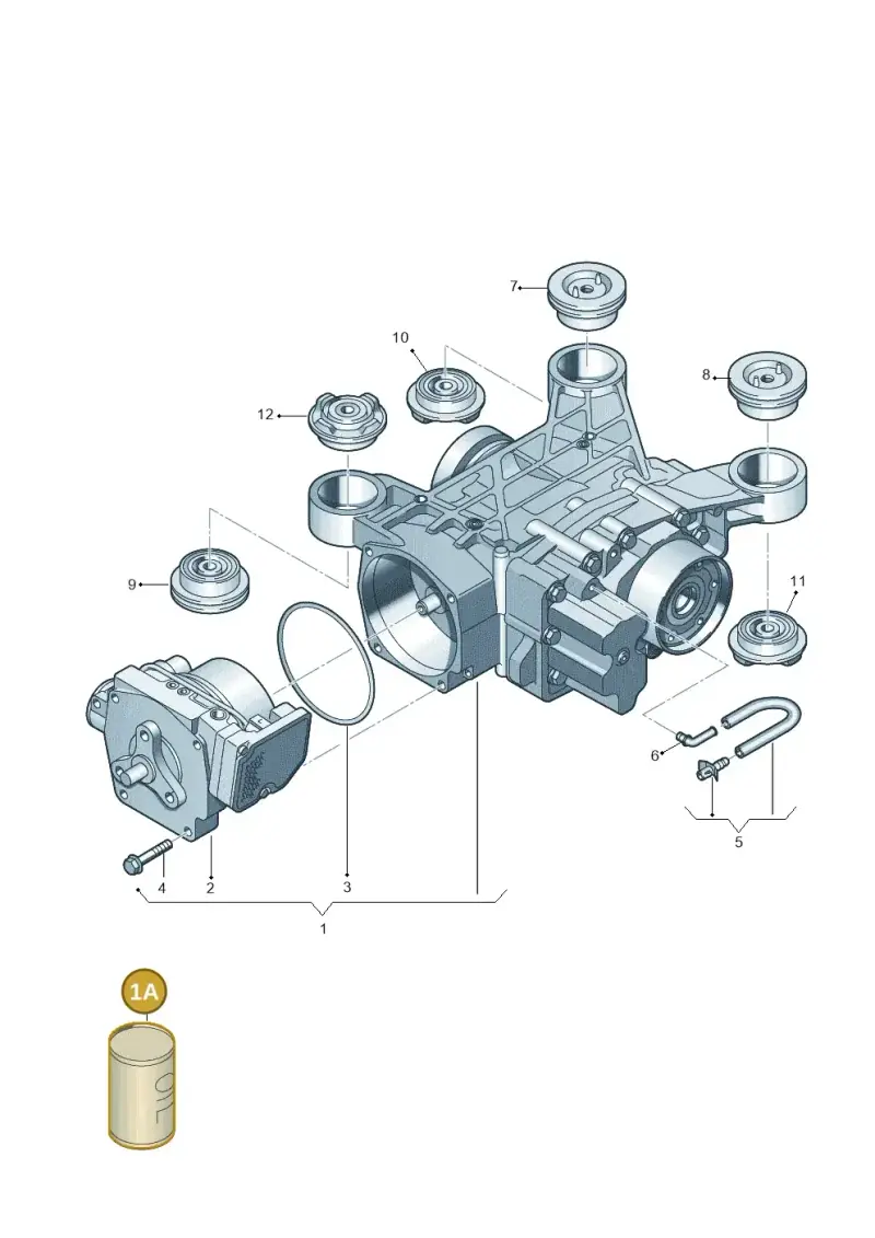 G052580A2 — Volkswagen T-Roc BlueMotion (2017-2024) diagram 746525100, position 1A