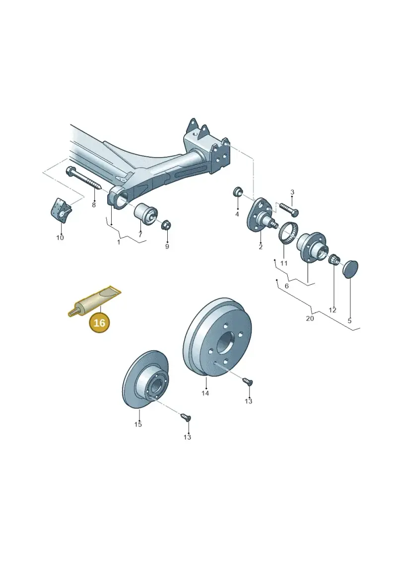 G052735A2 — Volkswagen POLO CLASSIC           06> (2005-) diagram 240500200, position 16