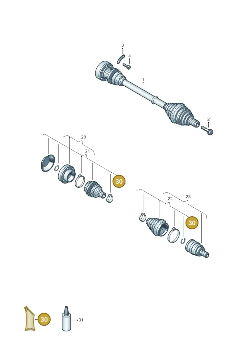 G052738A4 — Volkswagen Amarok twin cab (2022-) diagram 894407200, position 30