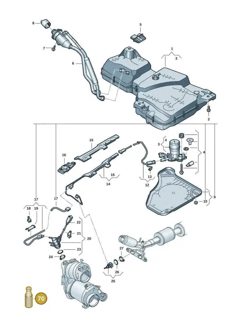 G052910A2 — Volkswagen Tiguan 2.0 (2023-) diagram 57x201600, position 70