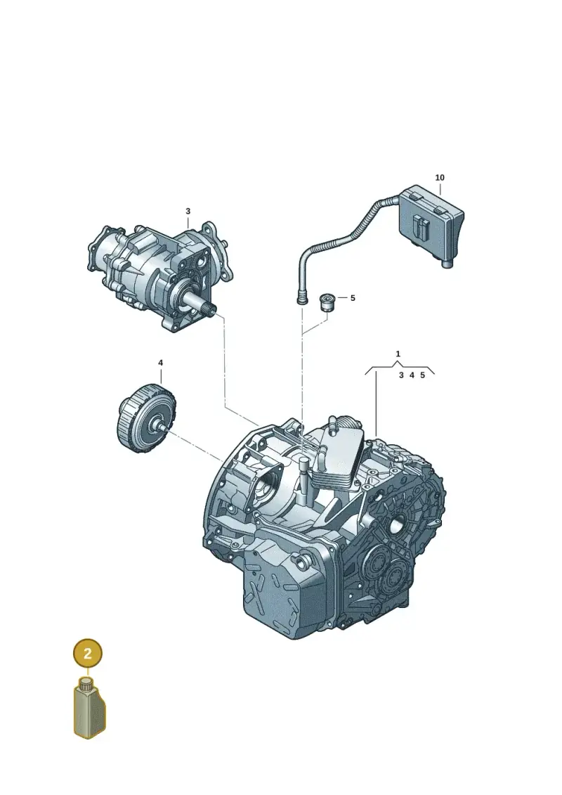 G055529A2 — Volkswagen Golf 2.0 BlueMotion (2019-2024) diagram 5h0199650, position 2
