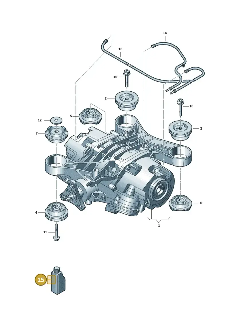 G060190A2 — Volkswagen Golf 2.0 BlueMotion (2019-2024) diagram 5h0525010, position 15