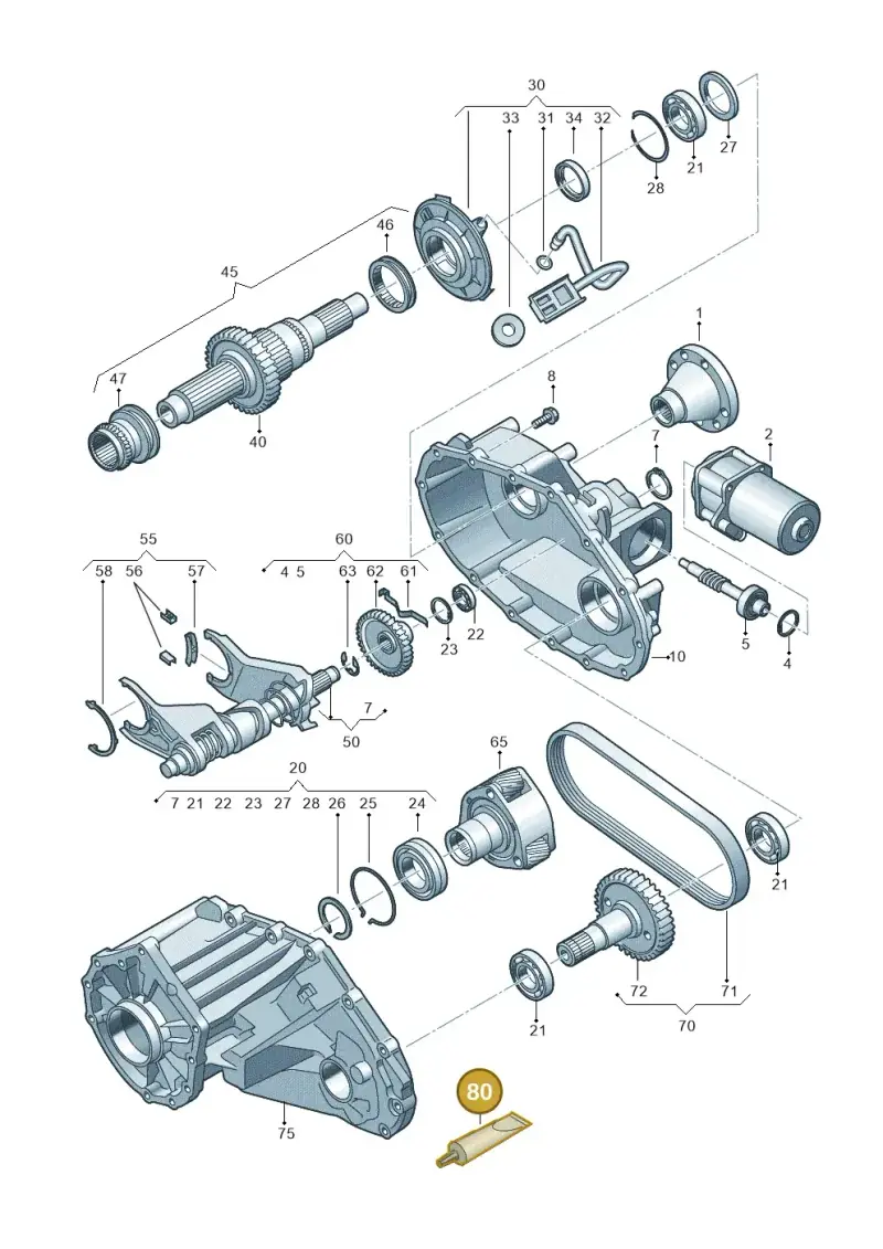 G060735A2 — Volkswagen Amarok twin cab (2022-) diagram 749341250, position 80