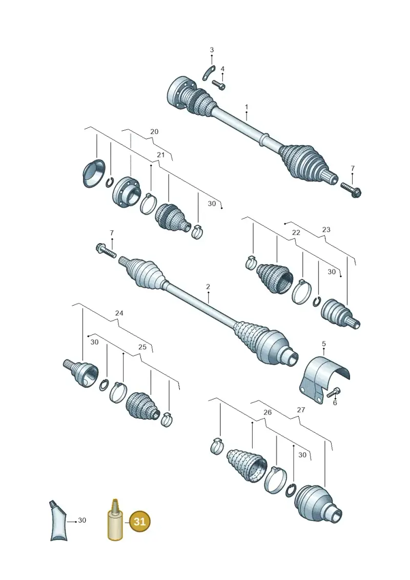 G060735A2 — Volkswagen Passat estate (2023-) diagram 827407340, position 31