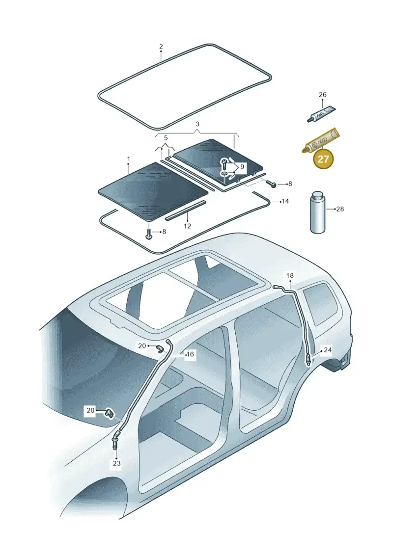G060751A2 — Volkswagen Sharan BlueMotion (2015-2022) diagram 694877000, position 27