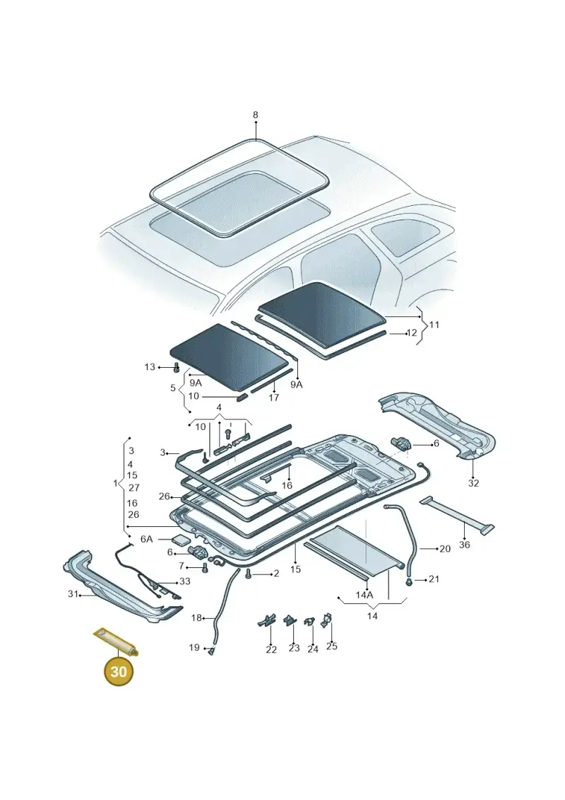 G060751M3 — Volkswagen Teramont X (2021-2023) diagram 589877150, position 30