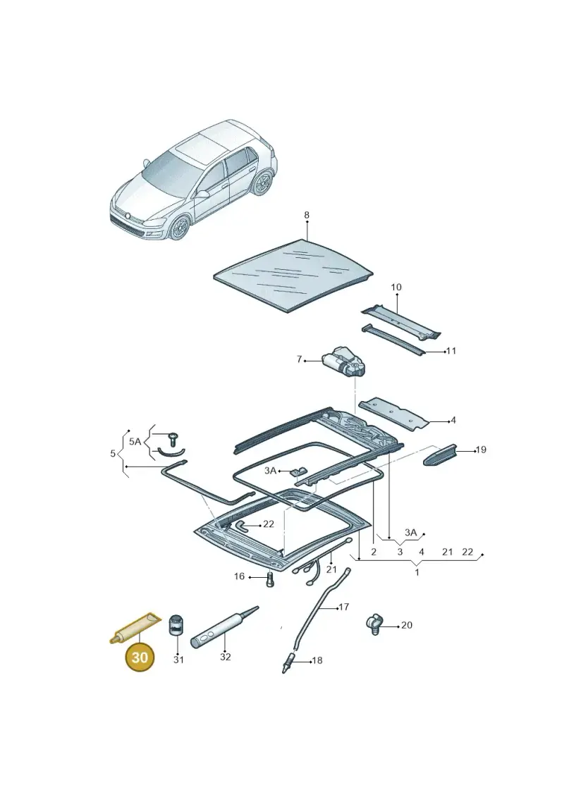 G060751M3 — Skoda Octavia (2014-2023) diagram 852877000, position 30