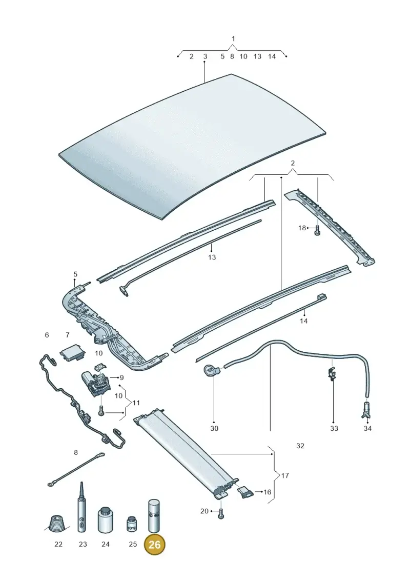 G065567A2 — Volkswagen ID.3 Pro (2019-2024) diagram 10a877000, position 26