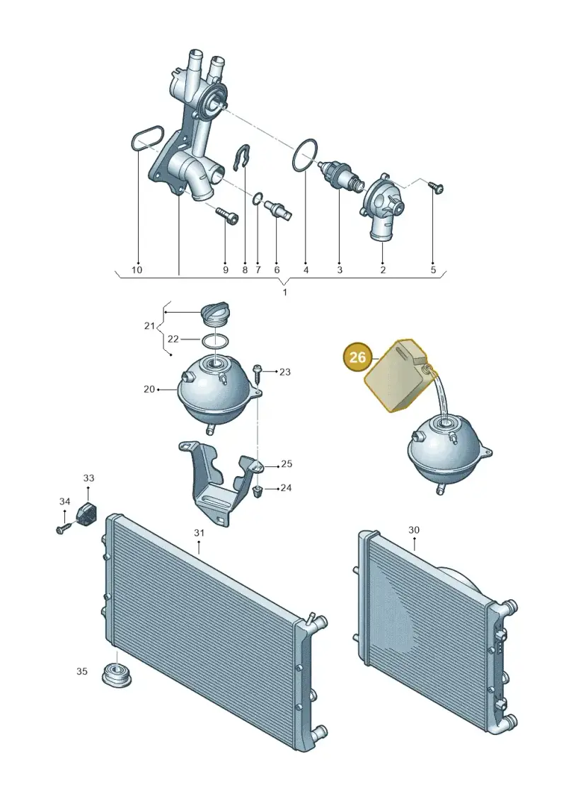 G12E050P2 — Volkswagen Polo (2009-2014) diagram 672121800, position 26