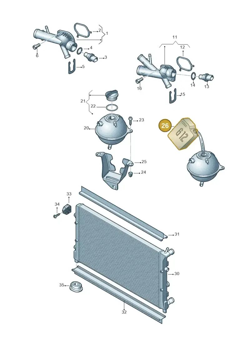 G12E050P2 — Skoda Roomster (2010-2015) diagram 677121850, position 26
