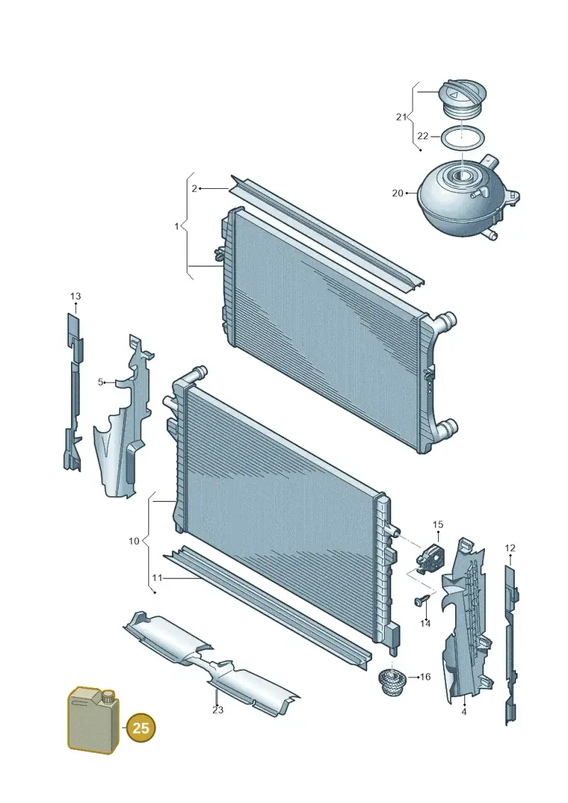 G12E050P2 — Skoda Superb Combi (2015-2024) diagram 793121700, position 25