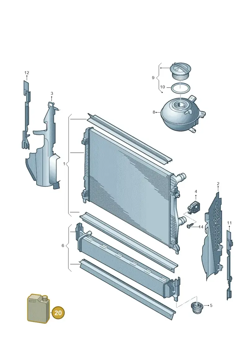 G12E050P2 — Skoda Octavia (2017-2020) diagram 746121740, position 20