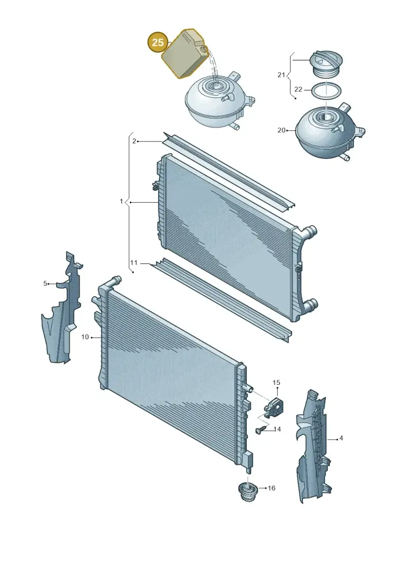G12E100L2 — Volkswagen Beetle (2016-2019) diagram 786121880, position 25