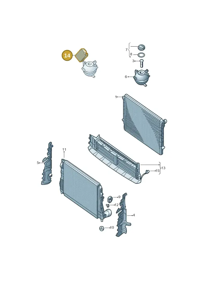 G12E100L2 — Volkswagen Jetta (2014-2017) diagram 789121770, position 14