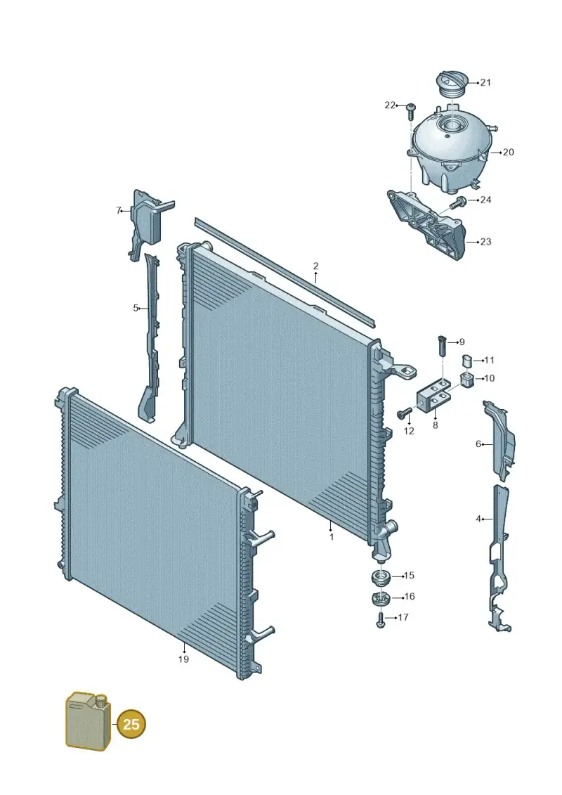G12E100L2 — Volkswagen MAN TGE 55 (2016-2021) diagram 806122000, position 25