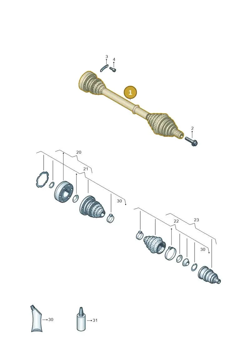 JZW407272EX — Volkswagen Golf Sportsvan 1.6 (2014-2020) diagram 827407300, position 1