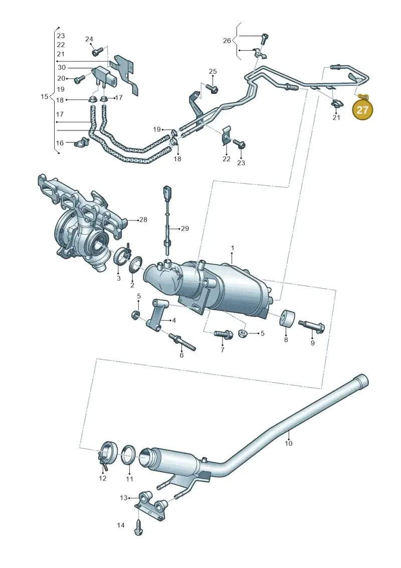 N01021226 — Volkswagen Caravelle (2015-2019) diagram 861253420, position 27