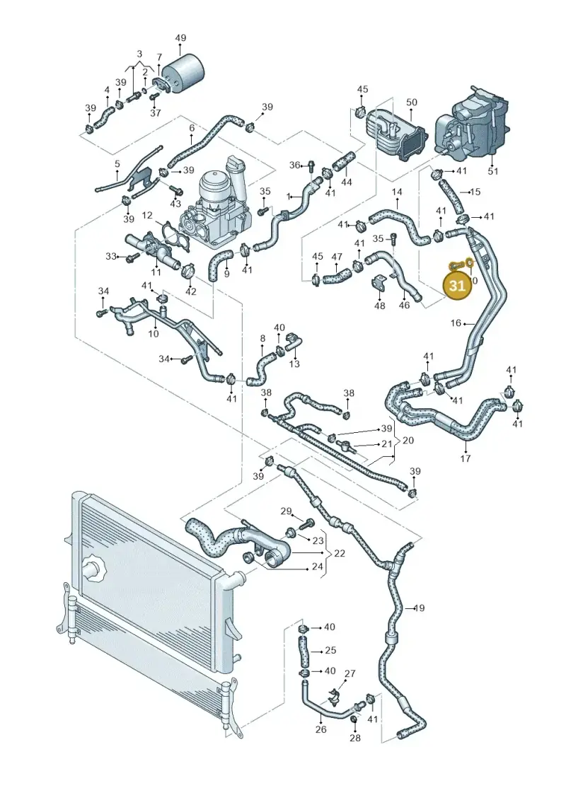 N01021533 — Volkswagen Touareg                08> (2007-) diagram 274121530, position 31