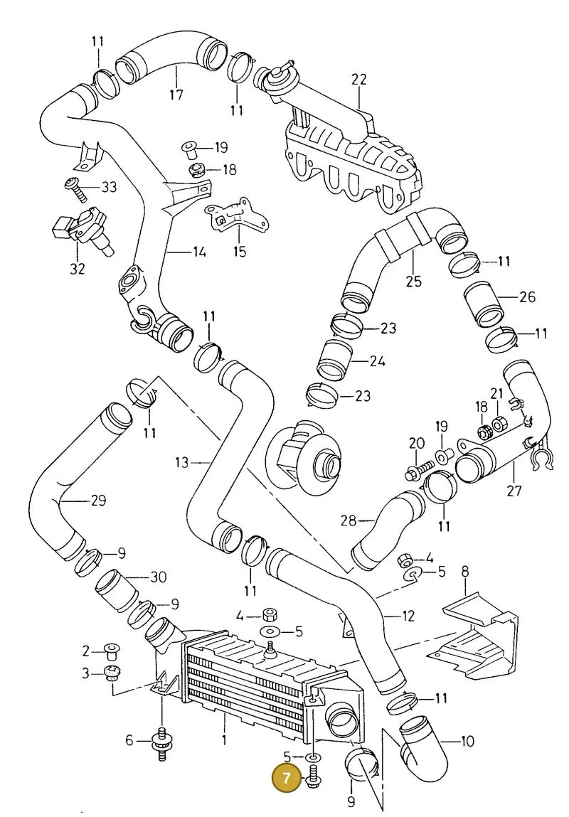 N01021710 — Volkswagen POLO CLASSIC           06> (2005-) diagram 238145800, position 7