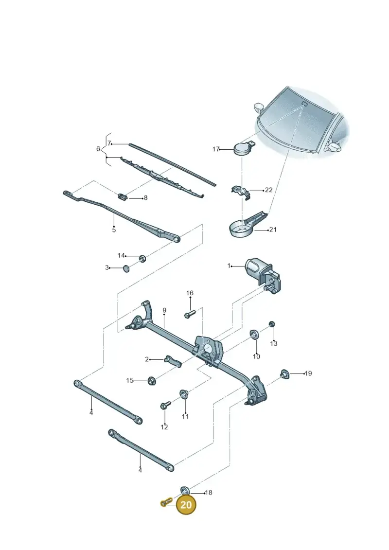 N01021710 — Volkswagen New Beetle             06> (2005-) diagram 467955000, position 20