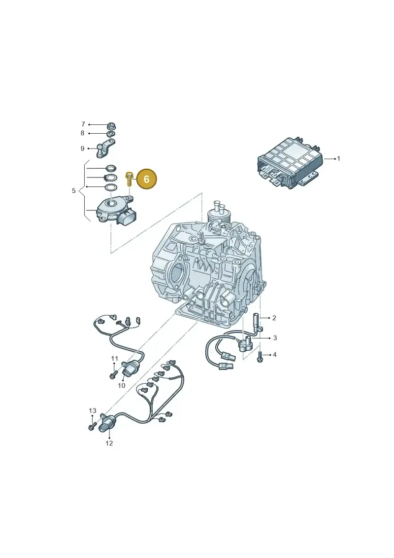 N01021710 — Volkswagen TRANSPORTER/4MOTION    07 (2006-2007) diagram 701927700, position 6