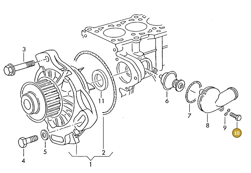 N0102186 — Volkswagen LT, LT 4X4 (2003-2006) diagram 117121150, position 10