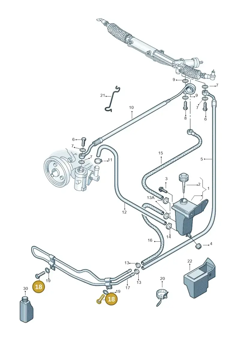N0102186 — Volkswagen PASSAT/4MOTION/W8 (2002-2005) diagram 404422500, position 18