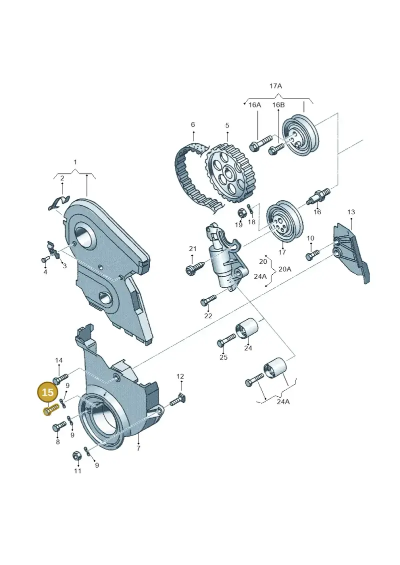 N0102228 — Audi A4/Avant (1999-2001) diagram 156109570, position 15