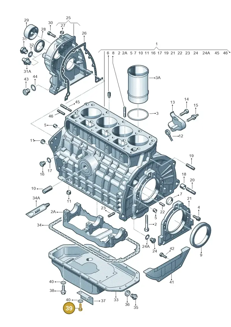N0102228 — Skoda FABIA/COMBI (1999-2004) diagram 231103020, position 39